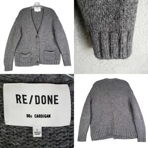 Re Done Sweater Womens Size Large L Designer Cardigan Knit Casual Wool Alpaca